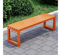 FYRDTNG Banco de Jardín de Acero Galvanizado, Banco Exterior Resistente a la Intemperie para Terraza, Patio y Parque, Heavy Duty, Colorido(Orange,220cm/86.6in)