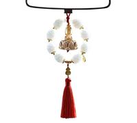 Fyrdyn Accesorios Coche Figura de Buda | Colgante De La Suerte Para Retrovisor | Decoración Interior Colgante para SUV Camioneta Furgoneta Casa