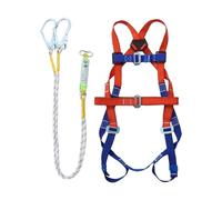 Fyrdyn Arnes Para Hombre Construccion, Arnes De Seguridad Corporal Completo 5 Puntos Proteccion Anticaidas, Correas Adjustables En Hombros Y Equipo Versátil Con Cuerda De Seguridad Para Arboristas