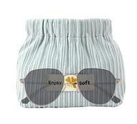 Fyrdyn Bolso para lápiz Labial de Pana,Bolso pequeño de Pana | de Maquillaje de pequeña y Suave - organizadora portátil con Apertura elástica, s de Almacenamiento de para Horquilla, Diadema