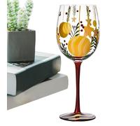 Fyrdyn Copas de vino navideñas,Copas de vino navideñas con tallo | de Navidad de tinto con agujas de pino y árbol de Navidad de Papá Noel - Divertida cristalería navideña, vaso para beber