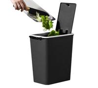 Fyrdyn Cubo de basura de cocina | Contenedor de basura a prueba de fugas con capacidad de 13 litros | Papelera Residuo | para Hogar Cocina Baño Dormitorio Sala de Estar Hotel Apartamento