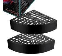 Fyrdyn Cueva de camarones de acuario, 2 piezas, hábitat de camarones para acuarios, cueva de peces, hábitat de tanque con agujeros de varios tamaños para estanques, tiendas de guardianes subacuáticos