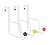 Fyrdyn Gancho Sobre La Puerta - Organizador De Toallas Y Sombreros De 3 Piezas,Ganchos De Toalla Para Detrás De La Puerta,Para Baño, Dormitorio, Cocina, Hogar, Residencia Universitaria,