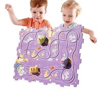 Fyrdyn Juego de Coches con Pista de | Juego de Coches de Pista de - Ejercite la coordinación Mano-y el Pensamiento Espacial, Juguete de interacción Entre Padres e Hijos para Halloween