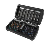 Fyrdyn Juego de Destornillador con Trinquete | Herramienta Portátil Magnética 43 En 1 Con Estuche,Juego De Destornilladores De Trinquete - para Reparar Reloj Gafas Bicicleta Ordenador Muebles