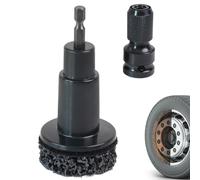 Fyrdyn Kit De Limpieza De Ruedas,Herramienta De Limpieza De Óxido,Amoladora de Pulido para Cubos | para el Mantenimiento de Partes de Freno de Rueda Automotriz, Rotor, Desgaste de Freno y