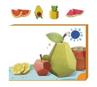 Fyrdyn Kit De Manualidades De Papel 3D | Set De Maquetas Artísticas 3D De Papel,Kit De Artesanía Interactiva Hecho A Mano Para Apoyo Educativo Aulas Escolares Principiantes Y Entusiastas Amantes