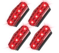 Fyrdyn Luces Estroboscópicas Para Camiones, Luz De Seguridad Intermitente Led Con Energía Solar, Montajes de Alarmas LED para Automóviles Motocicletas Zonas de Construcción Conducción Nocturna