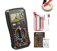 Fyrdyn Multímetro Digital - Rápido y Preciso con 1999 Cuentas Herramienta para Automoción | Multímetro de Autorrango con Selección Automática de Rango | para Uso Doméstico, Hogar, Eléctrico,