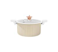Fyrdyn Olla con tapa, olla antiadherente con tapa, suministros de cocina para inducción, estufa eléctrica, camping, hogar, apartamento, cocina, sopa, pasta, salsa, arroz, espaguetis