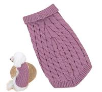 Fyrdyn Suéter para Perro, Suéter De Punto Cálido para Gato, Suéter Suave y Liviano Tipo Pullover, Ropa de Abrigo Cálida para Cachorros Pequeños Medianos y Grandes