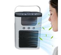 Fyrdyn Ventilador De Aire Acondicionado,Ventilador Portátil Refrescante con Pulverización de | Humidificador De Mesa, Máquina Eléctrica Para Clima Caluroso Para Lectura, Relajación, Siesta, Estudio Y