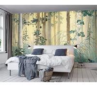 FYRHLH Papel Pintado Bosque verde Pared 3D Papel Tapiz Fotomurales 3D Papel Pintado Póster Gigante de Pared Personalizado 3D Para Salón o Dormitorio 150cm×105cm (ancho x alto)