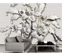 FYRHLH Papel Pintado flores abstractas Pared 3D Papel Tapiz Fotomurales 3D Papel Pintado Póster Gigante de Pared Personalizado 3D Para Salón o Dormitorio 350cm×250cm (ancho x alto)