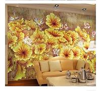 FYRHLH Papel Pintado flores de colores Pared 3D Papel Tapiz Fotomurales 3D Papel Pintado Póster Gigante de Pared Personalizado 3D Para Salón o Dormitorio 350cm×256cm (ancho x alto)