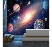 FYRHLH Papel Pintado Planeta abstracto Pared 3D Papel Tapiz Fotomurales 3D Papel Pintado Póster Gigante de Pared Personalizado 3D Para Salón o Dormitorio 430cm×300cm (ancho x alto)