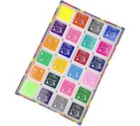 Fyrindel 24 Colores Almohadilla Tinta, Lavable Almohadillas de Sellos Niños | Tinta para Huellas, Tinta Colores Huellas Tinta de Colores para Sellos Tinta Sellos Scrapbooking DIY Crear Tarjetas