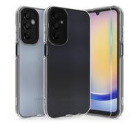 Fyriswho Funda para Samsung Galaxy A25 5G Carcasa con 1 Piezas Cristal Templado, Transparente 360° Protección Funda Integrado Silicona Case Cover para Samsung Galaxy A25 5G (6.5") - Negro