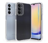 Fyriswho Funda para Samsung Galaxy A25 5G Carcasa con 1 Piezas Cristal Templado, Transparente 360° Protección Funda Integrado Silicona Case Cover para Samsung Galaxy A25 5G (6.5") - Transparente