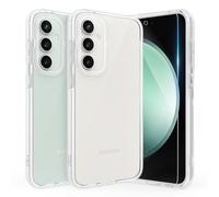 Fyriswho Funda para Samsung Galaxy S23 FE 5G Carcasa con 1 Piezas Crisl Templado, Transparente 360° Protección Funda Integrado Silicona Case Cover para Samsung Galaxy S23 FE 5G (6.4") - Transparente