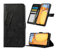 Fyriswho Funda para Xiaomi Redmi 13C 4G, Premium Flip Cover PU Cuero Magnética Función de Soporte Cover Billetera Carcasa Libro Cover Xiaomi Redmi 13C 4G (6.74) - Negro