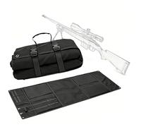 FYRTA Alfombrilla de Tiro Táctica, Alfombrillas de Caza al Aire con Acolchado, Portátil, Resistente al Agua para Deportes de Tiro, Entrenamiento de Tiro, Caza, Manta de Picnic (Black)
