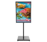 Fyssnn Soporte para carteles, 90 x 65 cm, soporte de suelo, soporte para carteles, expositor publicitario, adecuado para carteles y anuncios de hasta un grosor de 5 mm