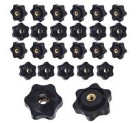 FYting 25 Piezas Tuerca con mango de estrella, Perillas de Estrella M8 Rosca Hembra de Estrella, tuerca de rosca hembra, perilla de sujeción para maquinaria,equipo Industrial Equipment-32mm