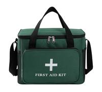 FYting Botiquin de Primeros Auxilios 14L, Viaje, Vacío XXL, Correa Hombro, Mango Cruzado, Impermeable, Hogar, Escuela, Viajes (Verde)