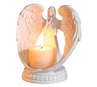 FYting Candelabros para Velas, Portavelas Navidad, Adornos para Candelabros de Velas de Los Deseos de Niña, para Velas Navidad Decoracion Mesa, Cumpleaños, Regalos del Día de La Madre (Blanco)