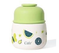 FYting Termo Comida Bebe,500 ml Termo Comida Caliente,316 de Acero Inoxidable con Tazón y Cuchara, Manija, Aislamiento y Frío para Sopa, Gachas, Helados y Yogurt (Mundo de La Fruta)