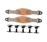FytStycale 1 Par Correa Trasera para Zapatos con Agujeros Banda Ajustable con de Talón Cinta Tobillera con Clip Pesado Hebilla Fija Decorativa Hecha en EV, MarrÓn