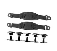FytStycale 1 Par Correa Trasera para Zapatos con Agujeros Banda Ajustable con de Talón Cinta Tobillera con Clip Pesado Hebilla Fija Decorativa Hecha en EV, Negro