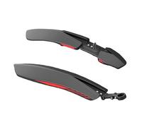 FytStycale 1 Par de Guardabarros para Bicicleta Parafangos Delantero Y Trasero Accesorios de Instalación Rápida Material PP Adecuado para Montaña Ruta, Negro Rojo