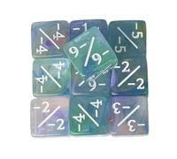 FytStycale 10 Piezas Dados Digitales Acrílicos de 16mm con Símbolos Numéricos para Restar Juego de Mesa Juegos Educativos Accesorios de Tablero Adecuados, Morado Rojo, tal como se describe