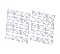FytStycale 10 Piezas Mini Valla para Modelismo Ferroviario Set de Arquitectónicas Miniatura en PP para Escenarios de Tren y de Arena Adecuado para, Style B
