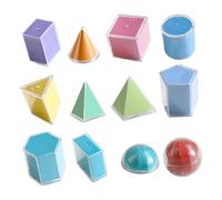 FytStycale 12 Piezas de Bloques de Formas Geométricas para El Reconocimiento de Formas, Actividades Prácticas Y Educativas.