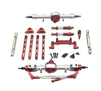 FytStycale 12 Piezas Pilares para Carritos RC Set de Repuestos de Aleación Modificación de Dirección Y Ensamblaje Completo Adecuado para Amantes Reparación Y Mej, Rojo