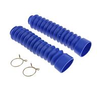 FytStycale 2 Piezas Cubierta de Polvo de Horquilla Delantera Fuelle para Amortiguador Frontal Protección Contra Polvo Material Elástico Adecuado para Reparación, Azul