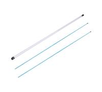 FytStycale 2 Piezas Golf Alineación Palos Dirección Práctica Postura Corregir Fibra de Vidrio Portátil para Entrenamiento Infantil Uso Familiar Práctica en Inter, Azul, 100CM