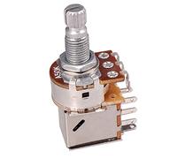 FytStycale 2 Piezas Potenciómetro Guitarra Deslizante Control Volumen Tono Eje Ranurado Interruptor Empujar Tirar Adecuado para Ukulele Bajo Mandolina Conciertos, A50K