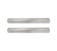 FytStycale 2 Protectores de Bordes para Gabinetes de Cocina, Tiras de Protección de Bordes con Clip para Gabinetes de Cocina Hechas de Acero Inoxidable, Amortigu, 27.94 Cm