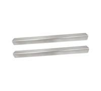 FytStycale 2 Protectores de Bordes para Gabinetes de Cocina, Tiras de Protección de Bordes con Clip para Gabinetes de Cocina Hechas de Acero Inoxidable, Amortigu, 43.18 Cm