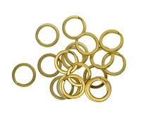 FytStycale 20 Piezas Anillas para Llaves Aros Partidos Llavero Conectores Ganchos Cierres de Latón para Artesanías y Joyería Adecuado para Llaveros Colgantes