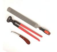 FytStycale 3 Piezas Kit de Recorte de Pezuñas Resistente Pinza Pezuña Cortante Cuchillo Pezuña para Ganaderos, Corral, Granja , 16 Pulgadas