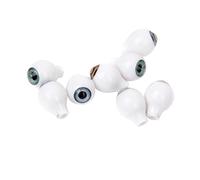 FytStycale 4 Pares Ojos Acrílicos para Muñecas con Iris Detallado Y Finas Diseño Funcional de Mango Hueco Material Acrílico Plástico Y Adecuado para El, 8 mm