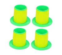 FytStycale 4 Piezas Dispensador de Film Extensible Palanca Manual Empaque Pallet Protector de Manos Material Pp Rotación Eficiente Adecuado para Mudanzas Oficina, 50mm, Verde Amarillo