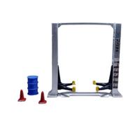 FytStycale 4 Piezas Miniatura Garage Kit Herramientas Taller Automovilismo Mobiliario Decorativo PP Adecuado para Fotografía Coleccionismo Exposición, Ascensor Argent