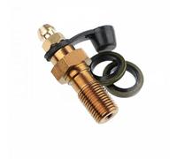 FytStycale 4 Tornillos de Purga de Pinza de Freno de Acero Inoxidable con Tornillo Banjo Y Tapa Antipolvo Incluidos. Válvula de Purga de Freno para Mecánicos, 5 Piezas